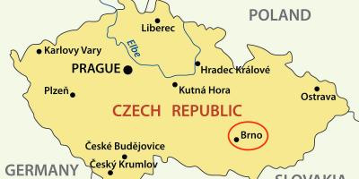 La carte de brno, république tchèque