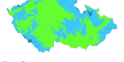 La république tchèque carte climatique
