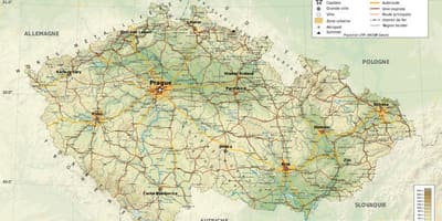 La république tchèque carte géographique