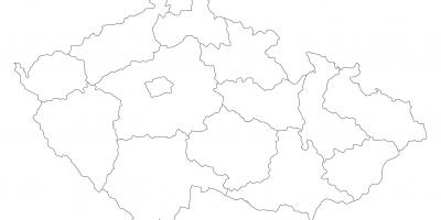 République tchèque carte de vecteur