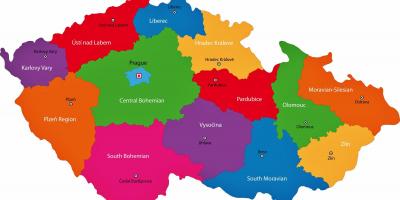 La république tchèque carte des régions
