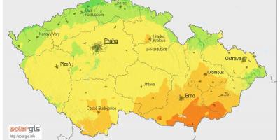 La république tchèque soleil carte