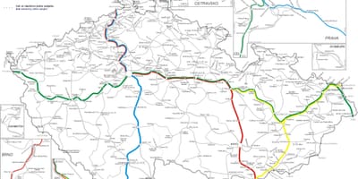 République tchèque carte ferroviaire