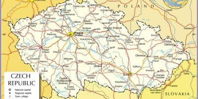 République de Tchécoslovaquie carte