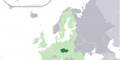 Carte de l'Europe montrant république tchèque